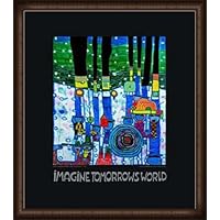 フンデルトヴァッサー　ポスター額付自宅保管 Amazon.co.jp: 額装。フリーデンスライヒ・フンデルトヴァッサー